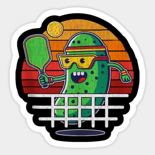 Pickle Playing Pickleball, Pickleball lover Sticker